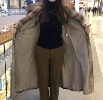 Шуба из норки и соболя Италия