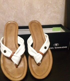 Tom tailor кожа шлепанцы, вьетнамки, туфли, сланцы