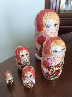 Матрешка, ручная работа, авторская, 5 мест, больша