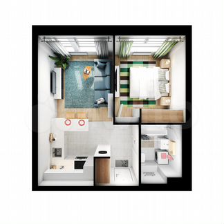 1-к квартира, 35.6 м², 6/32 эт.
