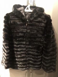 Шуба натуральная норка замша 44 46