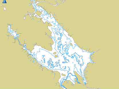Карта глубин озера вуокса подробная