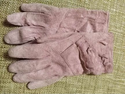 Перчатки замшевые