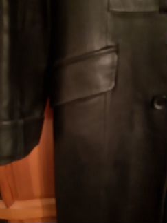 Пальто кожаное