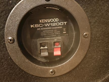 Автосабвуфер пассивный kenwood KSC-W1200T