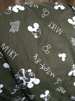 Штаны (чёрн., хаки) с микки маусом