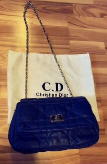 Сумка christian dior кожа