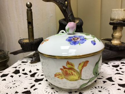 Мейсон вазочка Meissen фарфор Букет антиквариат