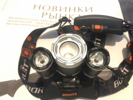 Налобный фонарь Boruit P-3002B 4 x Zoom