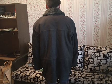 Дубленка с натуральным мехом xxxxl