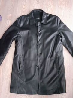 Пальто кожаное мужское