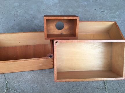 Маленькие деревянные ящики