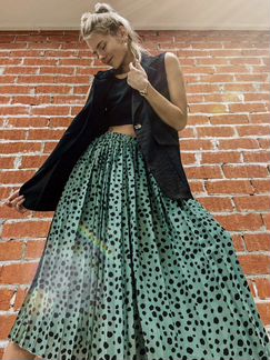 Юбка плиссе длинная