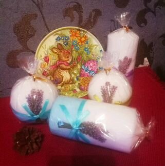 Свечи - лаванда