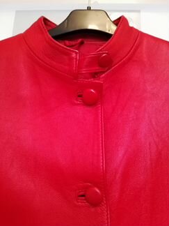 Пальто-френч кожанное неутепленное, пр-во Турция