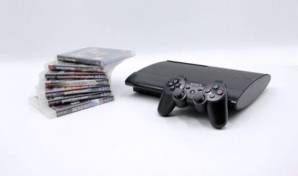 PS3 Super Slim 500GB+ топовый игровой набор