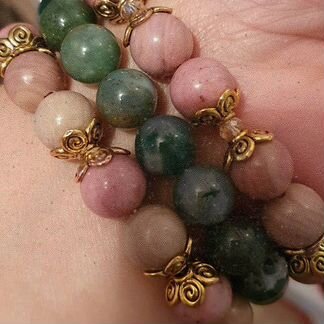 Браслеты из натуральных камней.Ручная работа