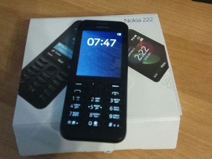 Телефон Nokia 222 на 2 сим карты