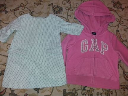 Платье вельветовое и толстовка BabyGap на 2 года