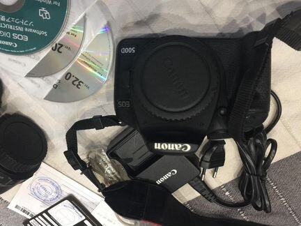 Фотоаппарат Canon EOS500D + объектив EFS55-250mm