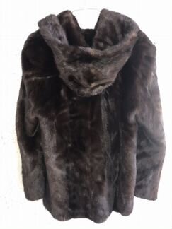 Шуба норковая с капюшоном 42-44