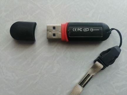 Флешка чёрная Transcend 2Гб