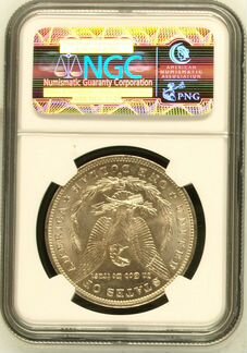 1 доллар США 1884 O в слабе NGC MS 63