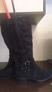 Высокие сапоги экозамша, р 42, Graceland