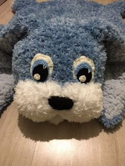 Коврик зайка вязанный