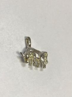 Серебряный сувенир Бык