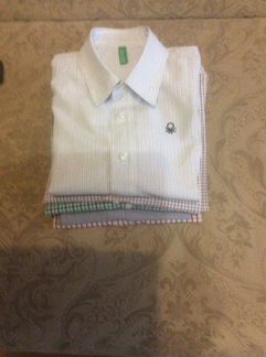 Рубашки 6-8 лет tommy hilfiger,geox,бенеттон