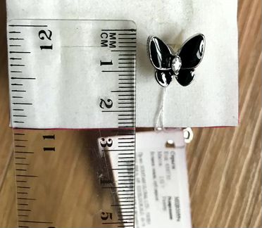 Серьги Серебро 925 с Эмалью Новые