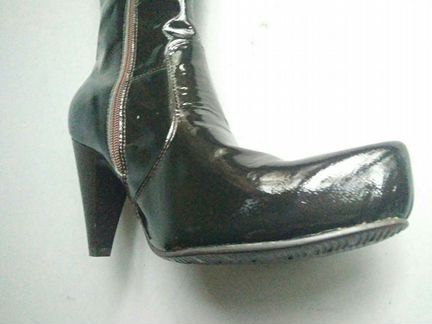 Сапоги/р.40/лак/ 