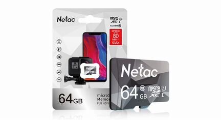 Карта памяти netac 64 гб