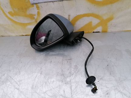 Зеркало левое голубое opel corsa D бу