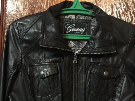 Кожаная куртка Guess
