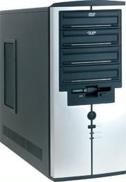 Корпус для системонго блока Proxima Domino silver