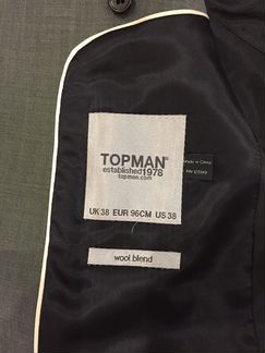 Мужской пиджак topman
