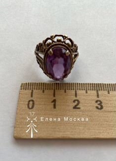 Винтаж: кольцо СССР александрит