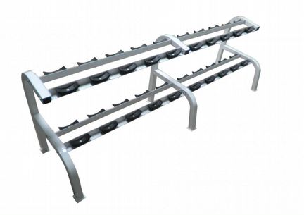 Стойка для гантелей Двухуровневая (на 10 пар)