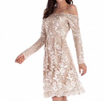 Новое очень красивое платье, расшитое вручную