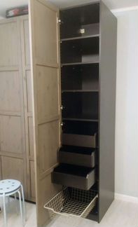 Шкаф большой IKEA hemnes морилка