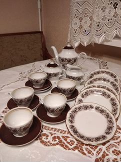Сервиз чайно-кофейный Рижского фарфорового завода