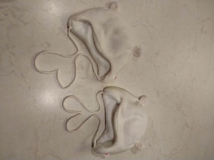 Шапочки зимние для новорожденных для двойни