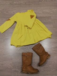 Платье сапоги zara