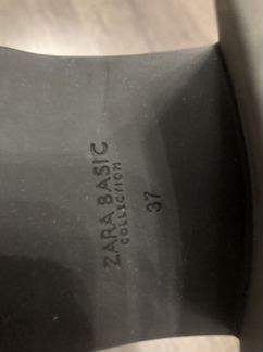 Кожаные ботильоны Zara