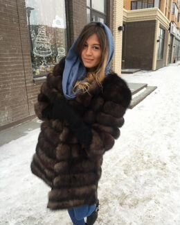 Шуба из песца