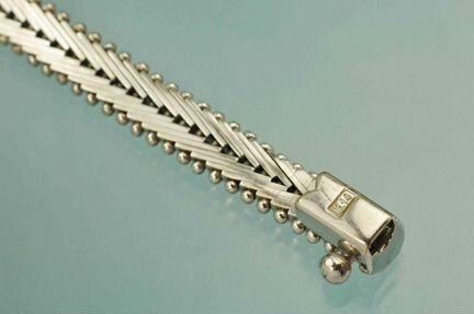 Браслет с бриллиантами и сапфирами, золото 585 пр