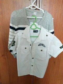 Новый Джемпер+рубашка на мал.110-116см