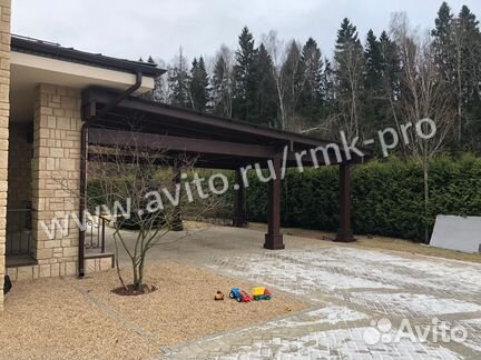 Навесы из бруса